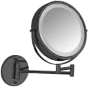 Wenko Power-Loc LED Wandspiegel Lumi Schwarz 5-fach Vergrößerung Bild 2