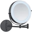 Wenko Power-Loc LED Wandspiegel Lumi Schwarz 5-fach Vergrößerung Bild 3