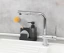 WENKO Küchenorganizer-Set Pina Schwarz Glas Bild 1