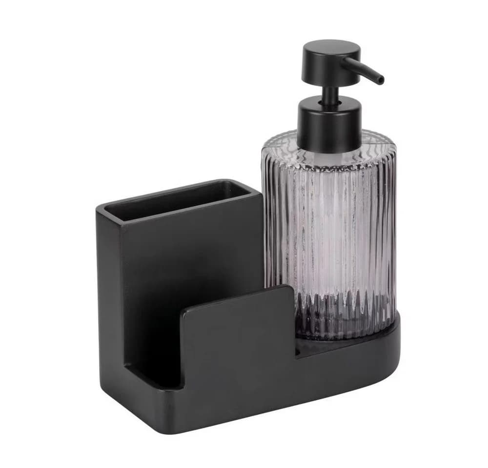 WENKO Küchenorganizer-Set Pina Schwarz Glas - Bild 2