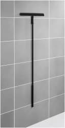 WENKO Wasserabzieher Rosole Schwarz mit Wandhalter Bild 1