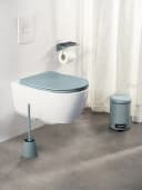 WENKO WC-Sitz Galati Duroplast D-Form Blaugrau mit Absenkautomatik Bild 1