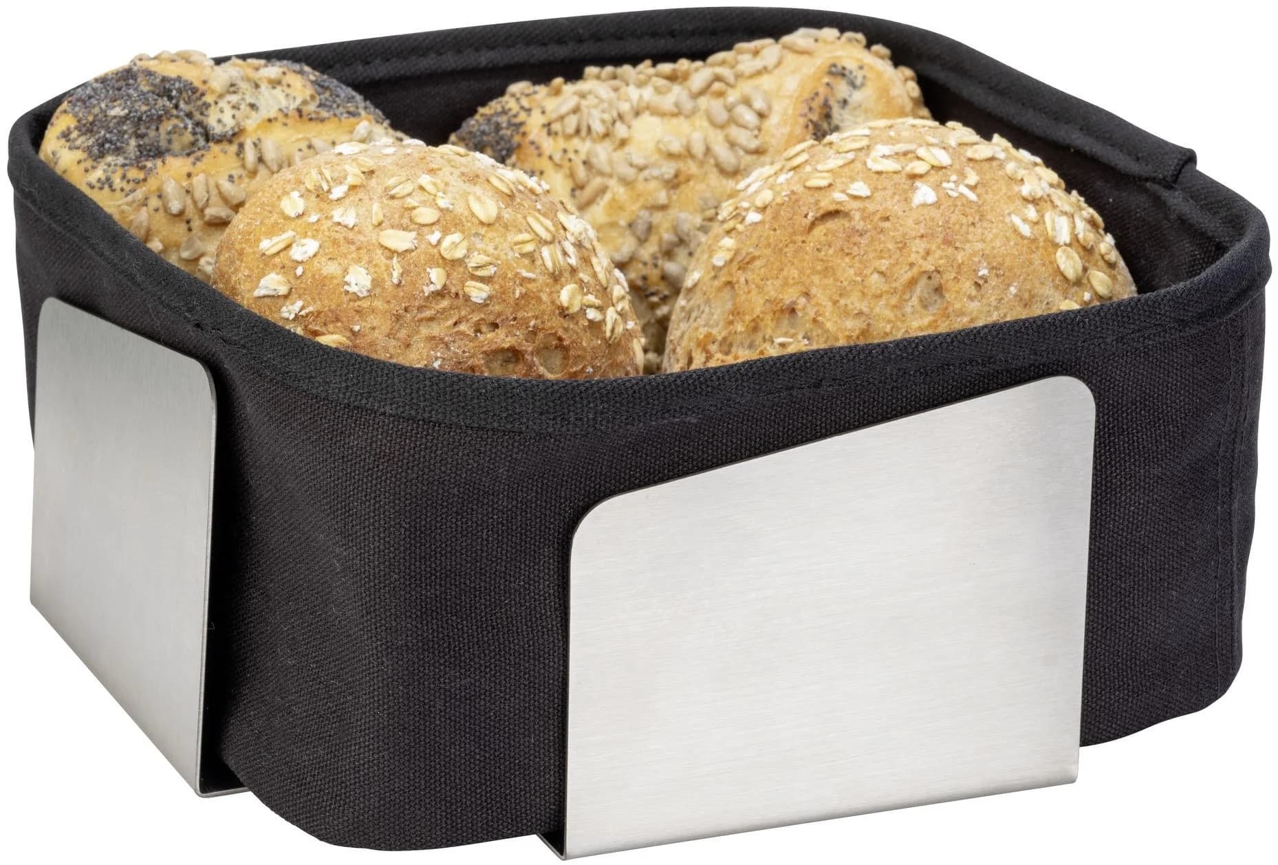 Schöner Wohnen Kollektion Brotkorb Flavio Silber Edelstahl