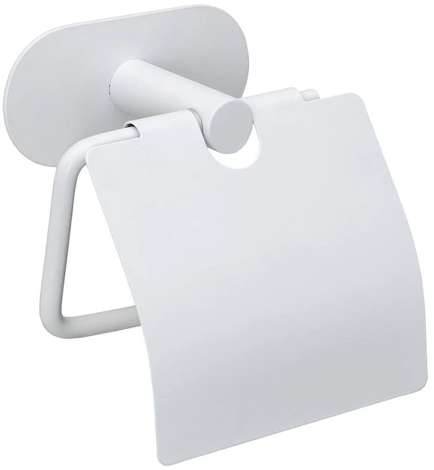 WENKO Toilettenpapierhalter Orea Weiß mit Deckel - Bild 3