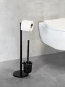 WENKO WC-Garnitur Parus Schwarz Stahl Bild 1