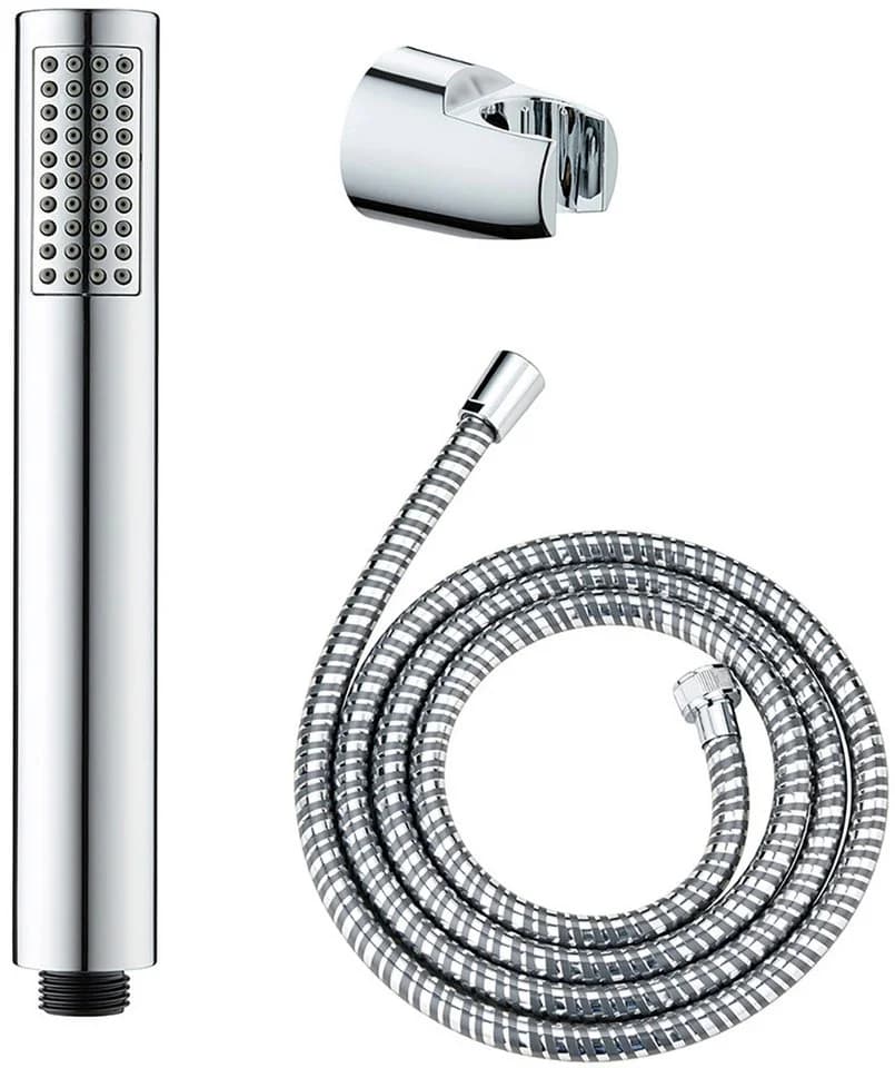 WENKO Basic Line Handbrause Set 3-tlg. Silber Chrom-Optik - Bild 2