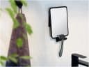 WENKO Wandspiegel Quadro Schwarz Antibeschlag Vacuum-Loc Bild 1