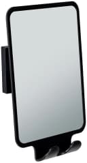 WENKO Wandspiegel Quadro Schwarz Antibeschlag Vacuum-Loc Bild 2