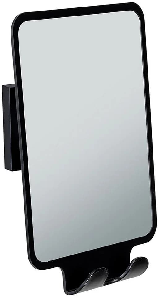 WENKO Wandspiegel Quadro Schwarz Antibeschlag Vacuum-Loc - Bild 2