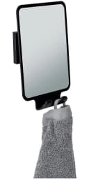 WENKO Wandspiegel Quadro Schwarz Antibeschlag Vacuum-Loc Bild 5