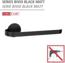 WENKO Handtuchhalter Bivio Schwarz Aluminium Selbstklebend Bild 5
