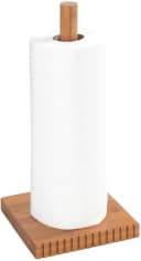 WENKO Küchenrollenhalter Set Mera Dunkelbraun Bambus Bild 3