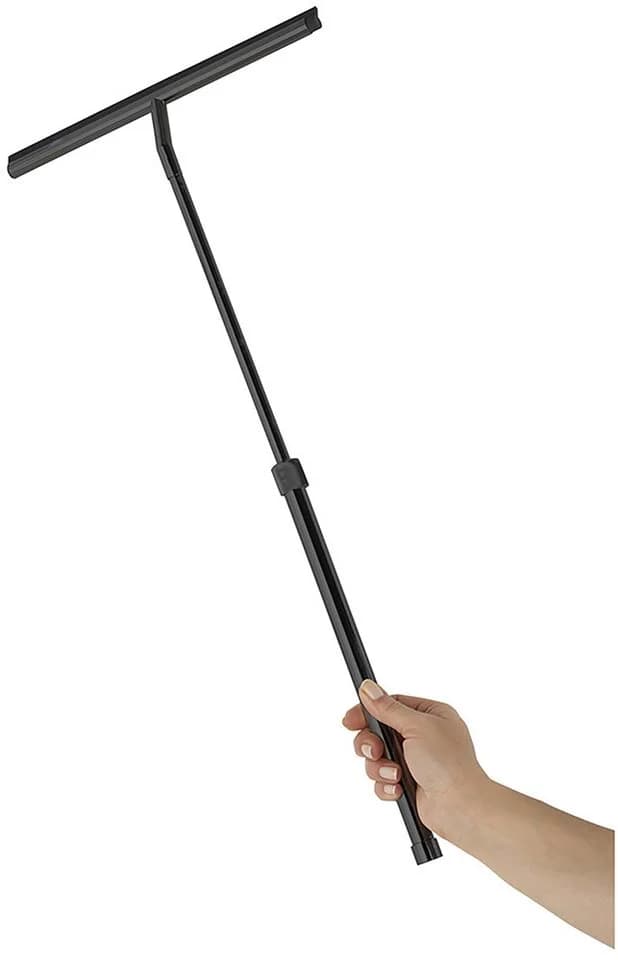 WENKO Wasserabzieher Teleskop Schwarz mit Doppel-Gummilippe - Bild 5