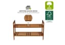 Schuhregal WENKO Fondi Braun Massivholz 69x40,5x27 cm Bild 4