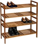 Schuhregal WENKO Fondi Braun Massivholz 69x40,5x27 cm Bild 5