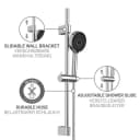 WENKO Brausehalter Softwater Silber Edelstahl Duschkopfhalterungen Bild 4