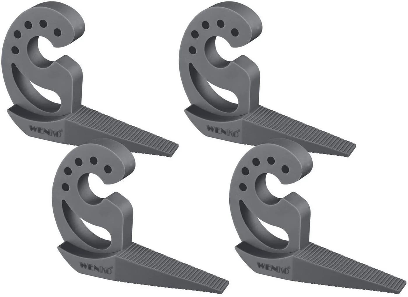 WENKO Multi-STOP® Anthrazit Set 4-tlg. Türstopper aus Kunststoff - Bild 2