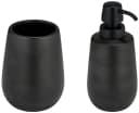 WENKO Badaccessoire-Set Nerno 2-tlg. Schwarz Keramik Bild 2