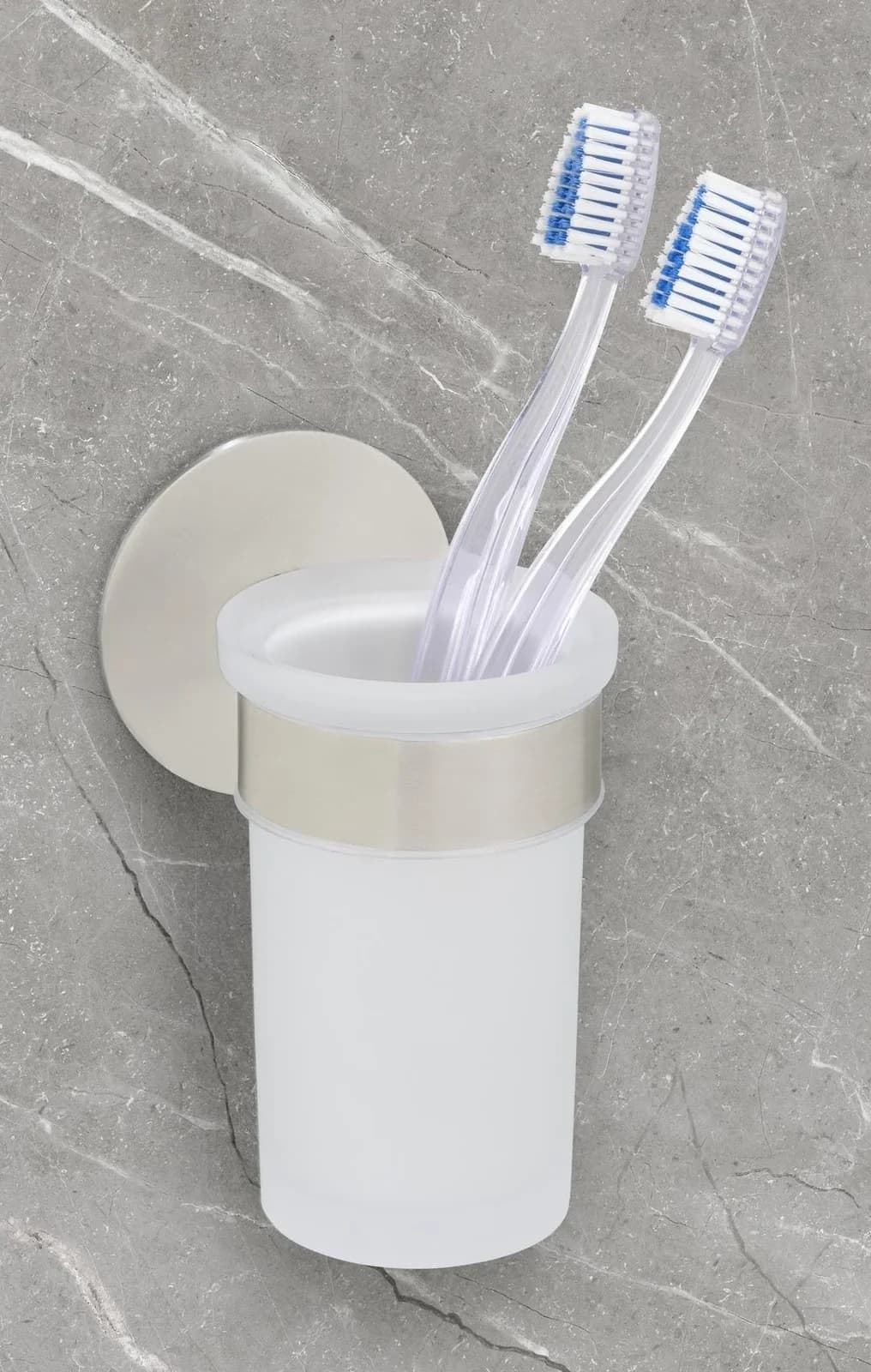 Schöner Wohnen Kollektion Zahnputzbecherhalter Uno Meleto Silber