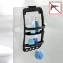 WENKO Badregal Universal Schwarz Kunststoff Bild 1