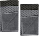 WENKO Geschirrtuch Miko Schwarz Grau Mikrofaser 6er-Set Bild 2