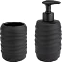 WENKO Badaccessoire-Set Illana 2-tlg. Seifenspender & Zahnputzbecher Keramik Bild 2