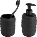 WENKO Badaccessoire-Set Illana 2-tlg. Seifenspender & Zahnputzbecher Keramik Bild 3