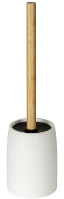 WENKO WC-Garnitur Altavalle Weiß Bambus Polyresin Bild 2