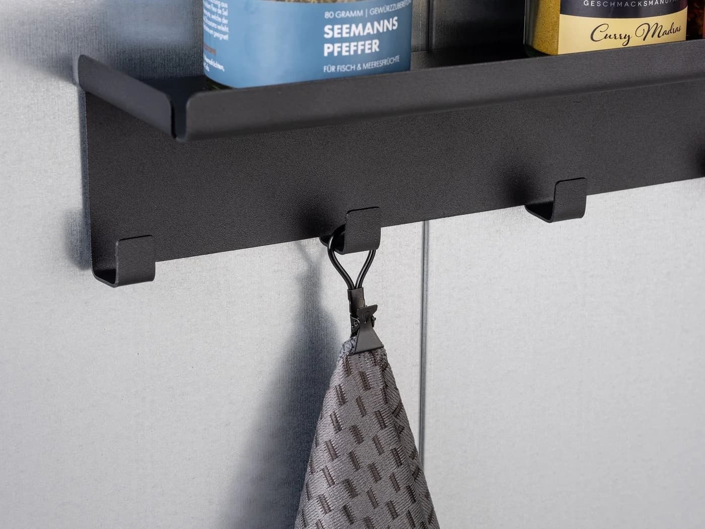 WENKO Geschirrtuch Modell Miko Schwarz Grau Mikrofaser 4er-Set - Bild 4