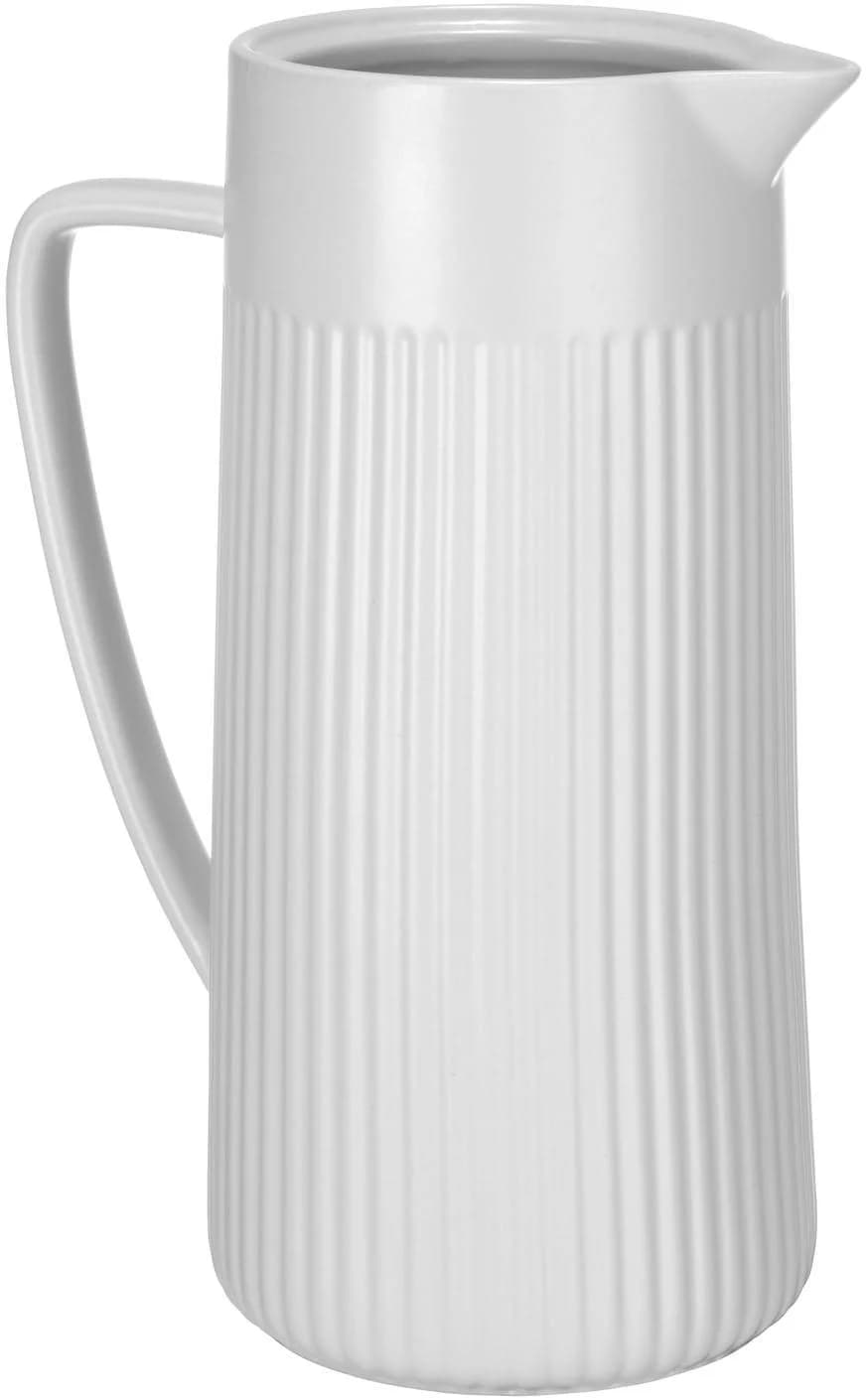 SCHÖNER WOHNEN-KOLLEKTION Karaffe REFIA Weiß Steinzeug 1,25l