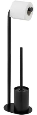 WENKO Levante WC-Garnitur Schwarz Metall Bild 2
