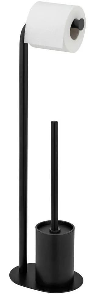 WENKO Levante WC-Garnitur Schwarz Metall - Bild 2