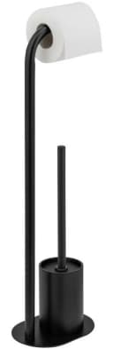 WENKO Levante WC-Garnitur Schwarz Metall Bild 5