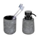 WENKO Badaccessoire-Set Sacile 2-tlg. Grau Keramik Bild 3