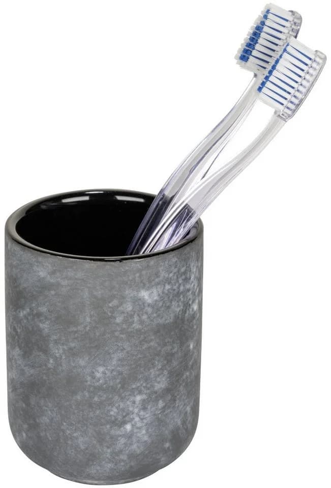 WENKO Badaccessoire-Set Sacile 2-tlg. Grau Keramik - Bild 4