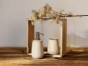 WENKO Badaccessoire-Set Sirmione 2-tlg. Beige Keramik Bild 1