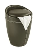 WENKO Wäschesammler Candy in Lederoptik 20 l Braun Bild 5