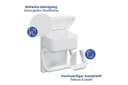 Maximex Toilettenpapierhalter 2 in 1 mit Ablage Weiß Bild 4