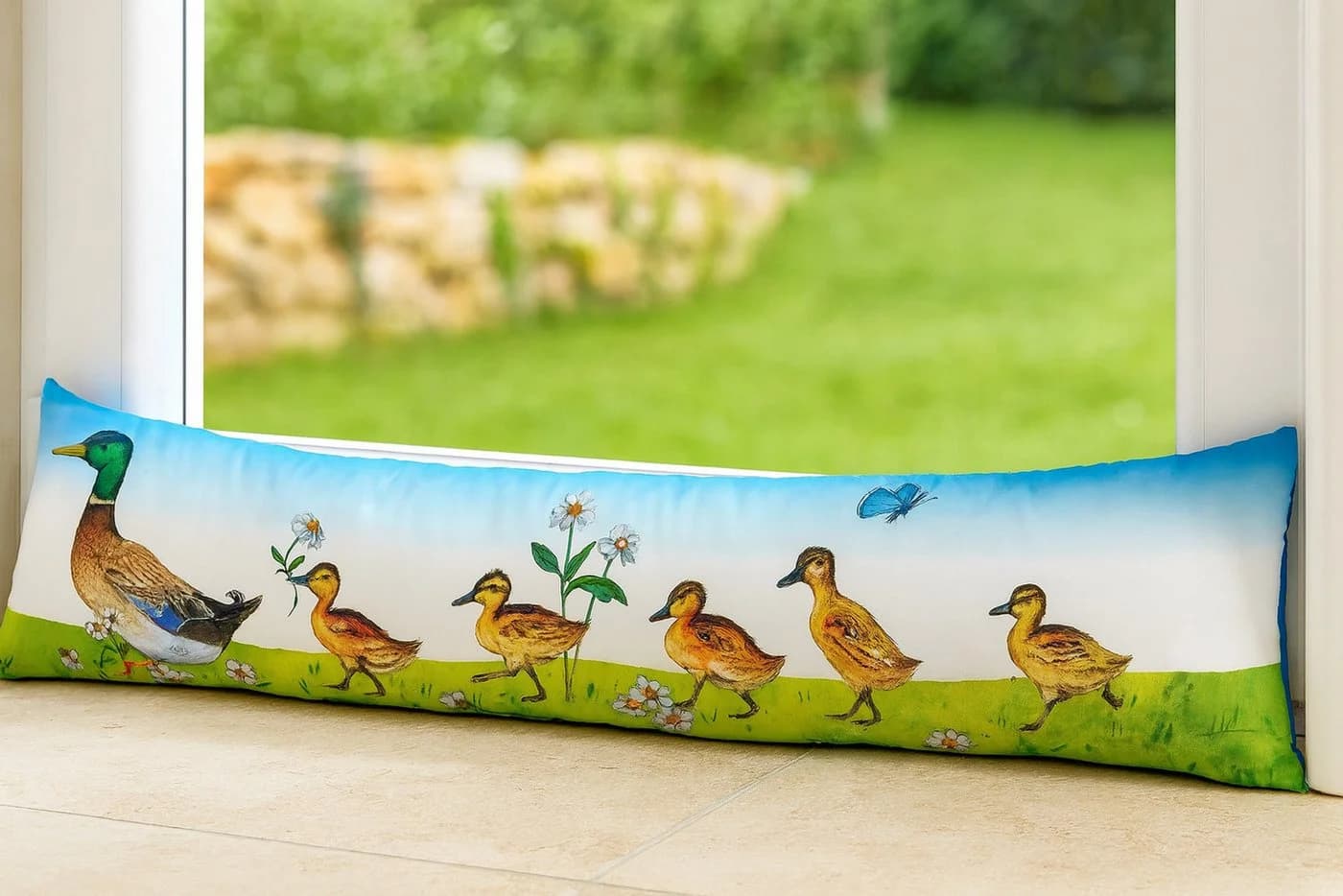 WENKO Zugluftstopper Entenfamilie Türdichtung 100% Polyester - Bild 3