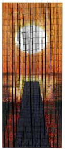 MAXIMEX Türvorhang Bambus Orange Sonnenuntergang Bild 5