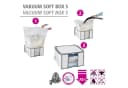 Wenko Vakuum Soft Box S Unterbettkommode Weiß Transparent Bild 1