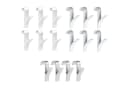 WENKO Rundheizkörper-Haken 4er Set Transparent Kunststoff Bild 5