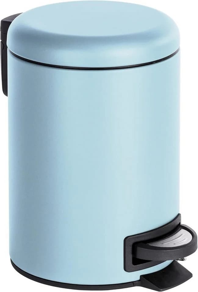 WENKO Kosmetik Treteimer Leman Blau 3 Liter