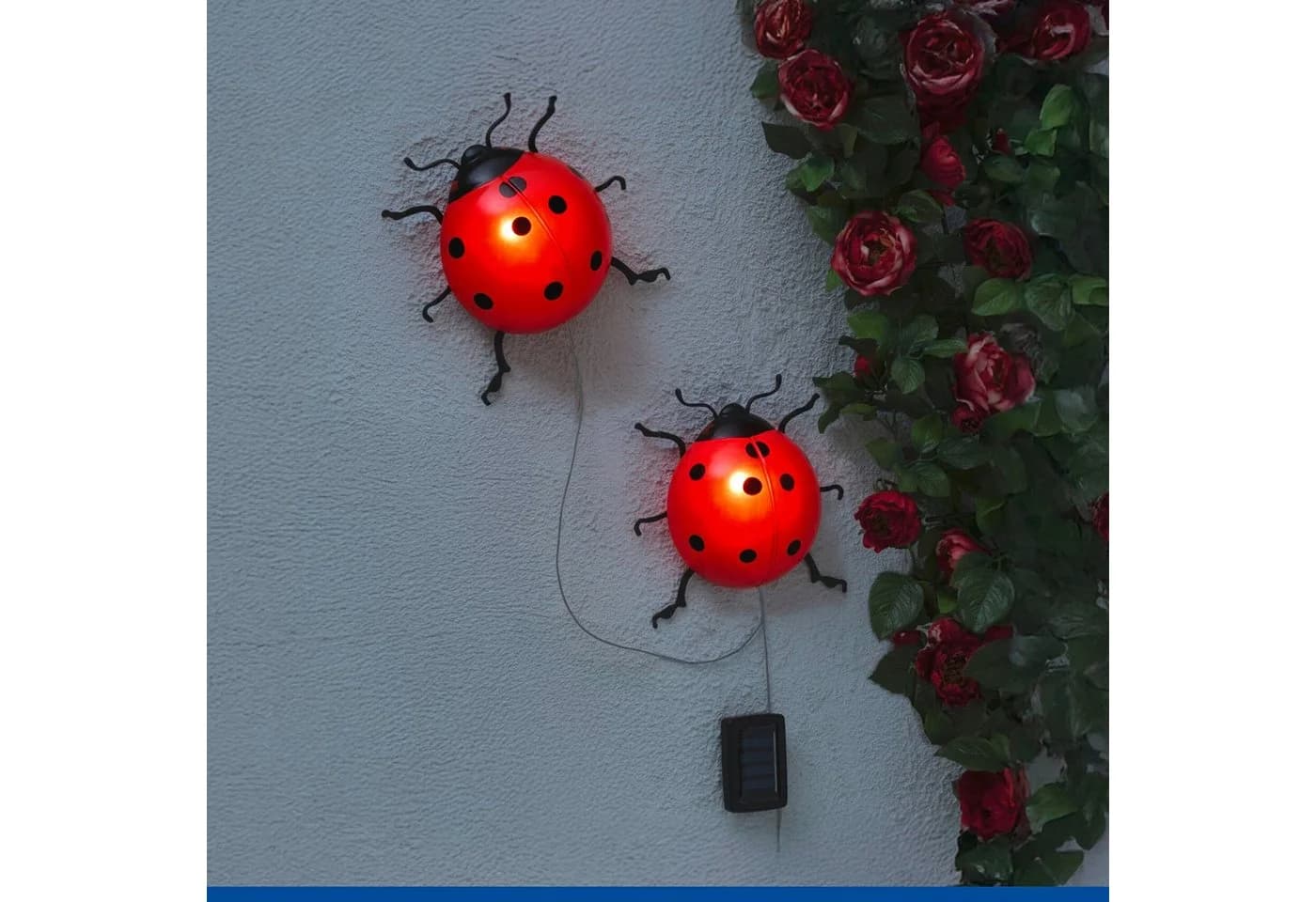 LED Gartenleuchte MAXIMEX Marienkäfer Solarleuchte Rot