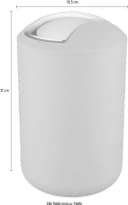Kosmetikeimer WENKO Brasil Grau Kunststoff 6,5 Liter Bild 4