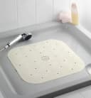 WENKO Duscheinlage Natur-Kautschuk Rutschfest Quadratisch Beige Bild 1