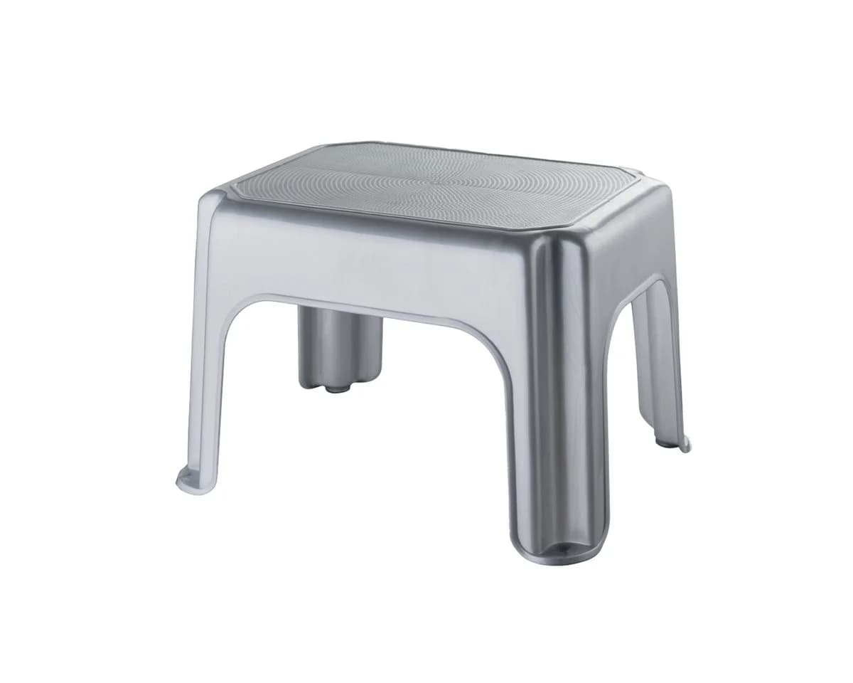 EUROHOME Hocker Tritthocker Schwarz Kunststoff