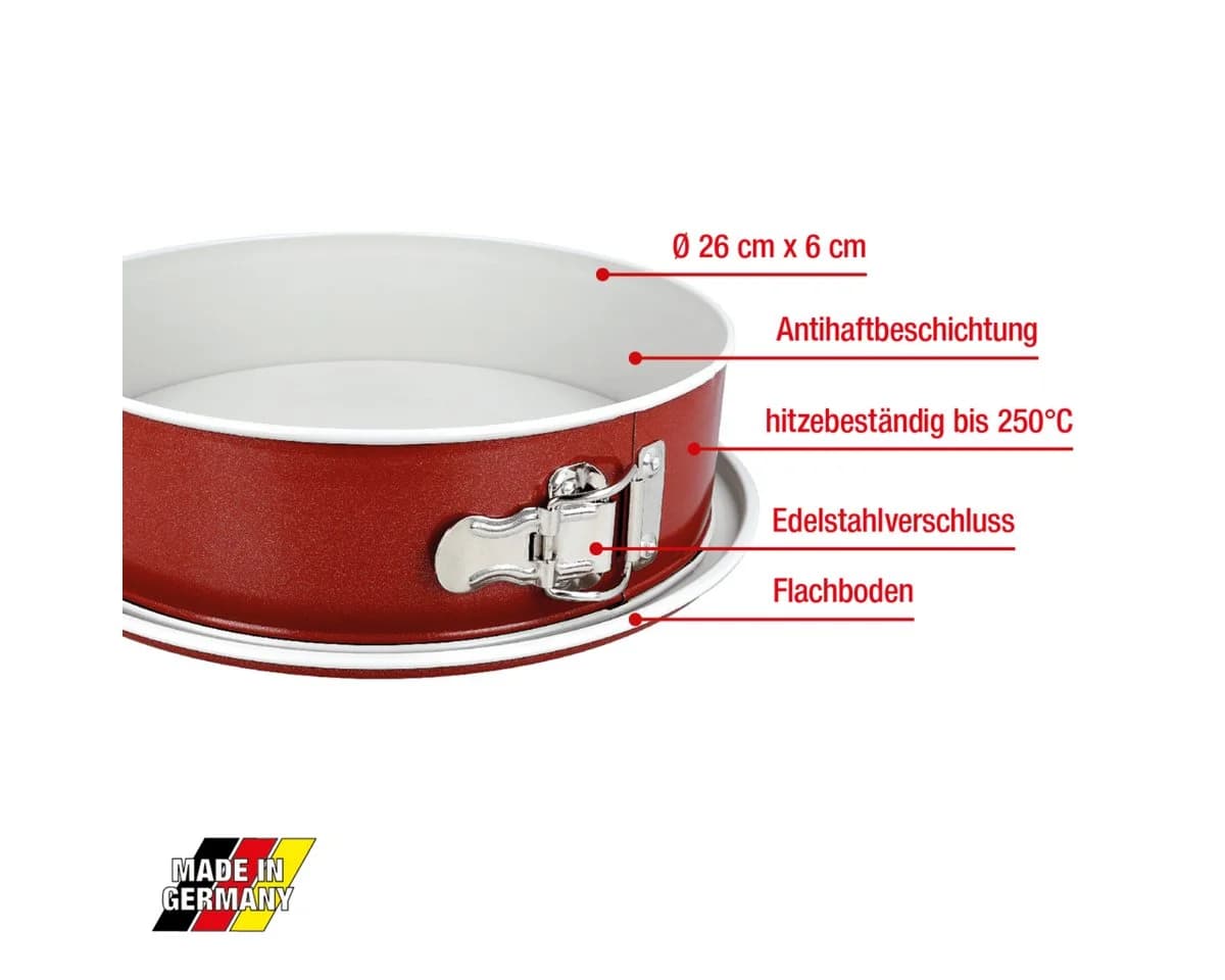 EUROHOME Springform Kuchenform rund Ø26 cm Antihaftbeschichtung - Bild 3