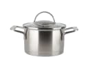 EUROHOME Fleischtopf Edelstahl 16 cm mit Glasdeckel Bild 2
