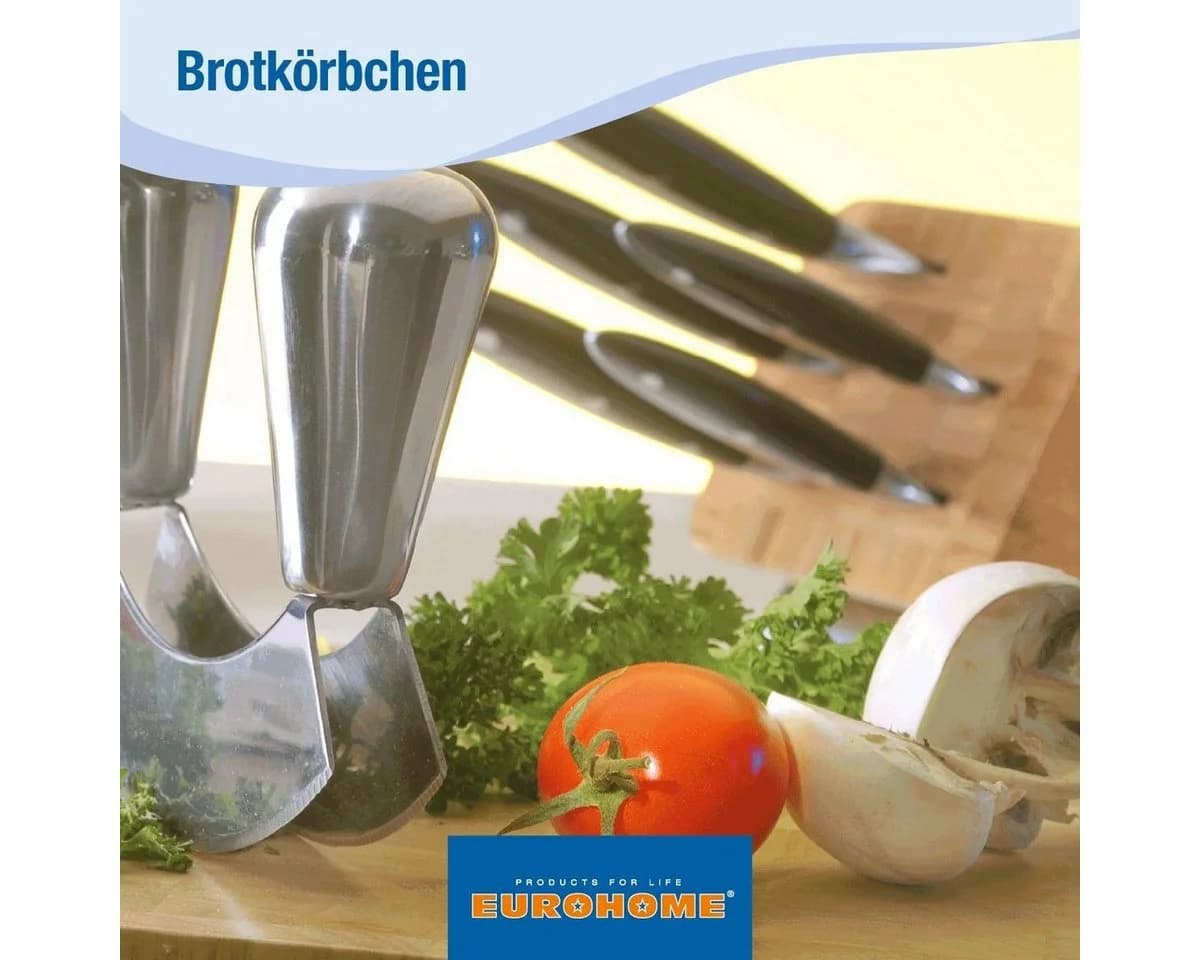 EUROHOME Brotkorb Holzoptik Kunststoff mit Henkel - Bild 4